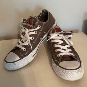 Converse Chuck Taylor All Star gray double tongue polka dot